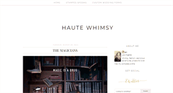 Desktop Screenshot of hautewhimsy.com